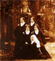Therese with her sisters and cousin; March 1896.