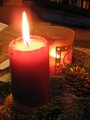 Christmas decoration candle