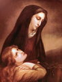 Mother of Sorrows with St. Mary Magdalen by Celine de Lisieux, 1888