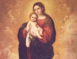 Madonna and Child in Glory by Murillo (1618-1682)