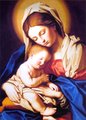Madonna with Baby by Murillo, 17th Century