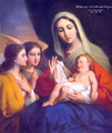 Madonna and Child with Angels by Heinrich Kaiser, 19th century
