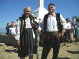 Locals in traditional dresses