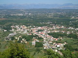 Looking at the Medjugorje from Krizevac