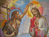 Mysteries of Light #1 - The Baptism of Jesus in the Jordan (detail)