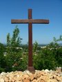 Wooden cross at the Apparition Hill - Crnica