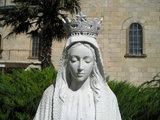 Statue of Our Lady from the monastery garden (detail)